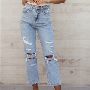 Distressed Vintage Looking Jeans
